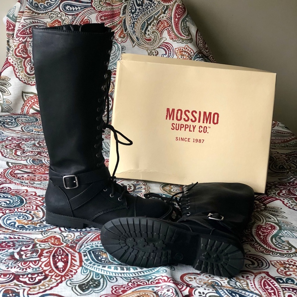 Mossimo, knee high lace up boots